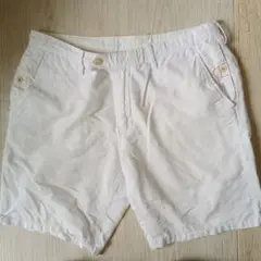 夏の定番ホワイト！自由が丘フィールドドリーム！薄手短丈！ハリランによくあるモデル