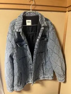 金額コメント歓迎！ Zara キルティングデニムジャンパー　XL