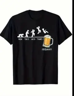 おもしろTシャツ　ビール　月火水木金土日