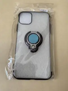 iPhoneX/XSアイフォンケース クリア リング付き　赤