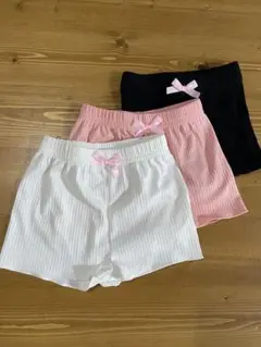 SHEIN リブショートパンツ 3色セット 3-6M