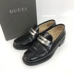 GUCCI グッチ ローファー パンプス レザー ブラック レディース ブランド
