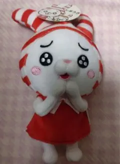ストライプうさぎぬいぐるみ 約20cm
