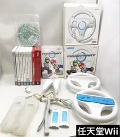 任天堂 Wii ハンドル ゲームソフト+付属品 まとめ売り【動作未確認ジャンク】