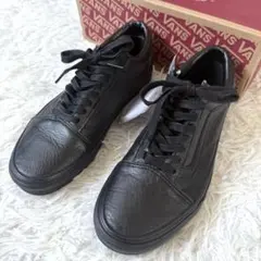 【新品】VANS　オールドスクール　26.0　オールレザー　ブラック　完売品