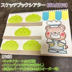 スケッチブックシアター パン屋に5つのメロンパン(素材)