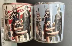 超レア 桃源暗鬼　バニー メイド クッキー缶　缶バッジ 2種セット　未開封
