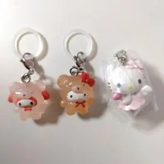 Sanrio　キティ　マイメロ　ラテクマ　夢見るエンジェルスイング　3点セット