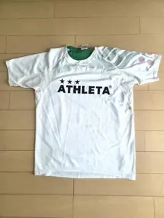ATHLETA ホワイト/グリーン Tシャツ
