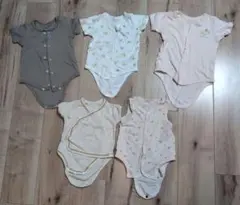 半袖肌着ロンパース 女の子 60＆70センチ