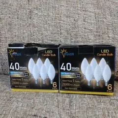 ORALUCE LED シャンデリア 電球 e12 　　40W　非調光　 12個