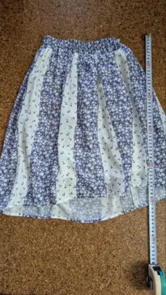 花柄ストライプスカート 100cm~