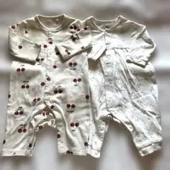 さくらんぼのロンパース2枚セット 60 〜70￼