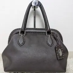 【美品/廃盤】FENDI セレリア ドクターズバッグ レザー ステッチ