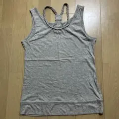 美品　グレー タンクトップ 肩ひも付き　サイズ38