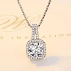 CZダイヤモンドDレディースネックレス