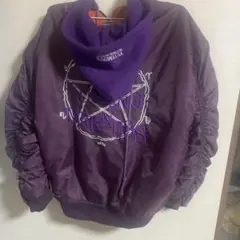 vetements tfd ボンバージャケット　パープル　パーカー　M