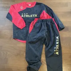 ATHLETA ピステ上下 赤/黒　サッカー150