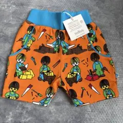 Smafolk 子供用オレンジハーフパンツ
