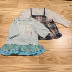 ニットプランナー　ロンT　チュニック　2枚セット　80 mimiちゃん