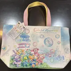 ダッフィー＆フレンズ　20周年　カラフルハピネス　トートバッグ