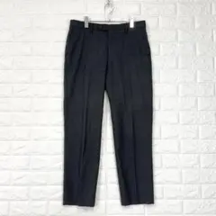 オリヒカ【84 A6】黒系 センタープレスパンツ スリムフィット ビジネス 春秋