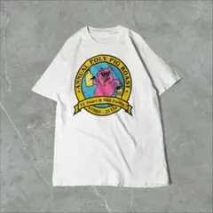 ANNUAL POLY PIG ROAST 豚 ブタ イベントTシャツ ホワイト