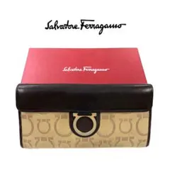 本物 サルヴァトーレフェラガモ|Ferragamo ガンチーニロゴ 長財布