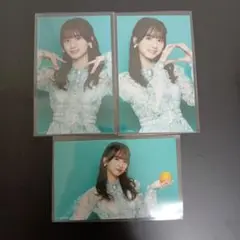 乃木坂46 菅原咲月 ネーブルオレンジ ミニ生写真 表題 3種コンプ
