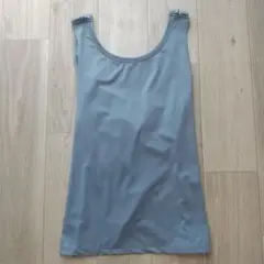 ダークブルー バッククロスデザイン ヨガウェア Lサイズ