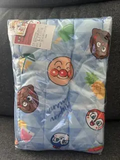 アンパンマン　お昼寝敷きパッド　夏用　ブルー