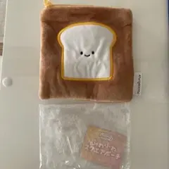 にっこりーノ　ふわふわスクエアポーチ　食パン　ガチャ