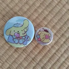 ポムポムプリン 缶バッジ セット 2個