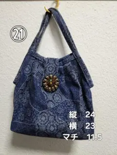 （最終値）紺色のトートバッグ