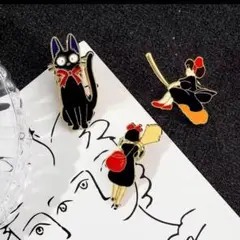 魔女の宅急便のピンバッジ3点セット