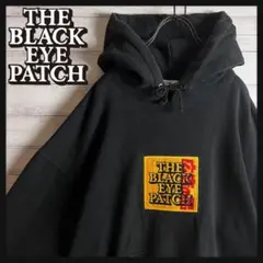 【超人気カラー】ブラックアイパッチ ビッグ刺繍 ロゴ入り パーカー 入手困難