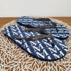 MARELLA マレーラ レディース ビーチサンダル 紺 夏 海 プール お洒落