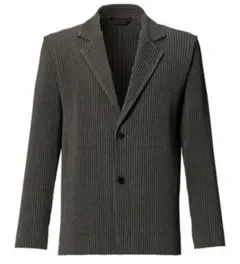 オムプリッセ HOMME PLISSE セットアップ ライトグレー HOMME PLISSÉ ISSEY MIYAKE SPRING SUMMER 2025 コレクション 25
