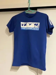 TOYAMA MARATHON 2016 Tシャツ XS 青