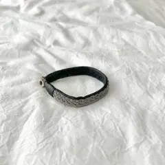 サーミブレスレット　ブラック×シルバー