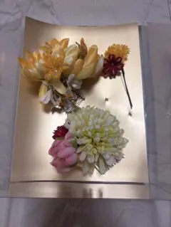 着物用髪飾り_黄色