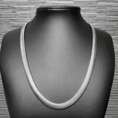 スネークチェーン　ネックレス　8ｍｍ60ｃｍ　ステンレス　シルバー