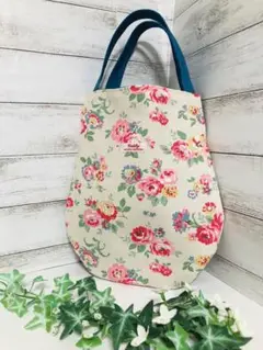 本日限り　ハンドメイド　キャスキッドソン　花柄　エッグバッグ　ミニバッグ　2