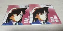 名探偵コナン展 蘭 コースター 2枚セット 30周年