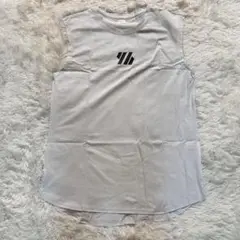 【新品未使用】ホワイト ロゴ入り タンクトップ トップス 筋トレ 2XL