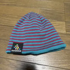 svolme ストライプ ニット帽 FREEサイズ