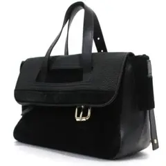 J.W.ANDERSON Tool bag ハンドバッグ スエード レザー 黒