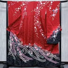 作家もの 金通しの辻ヶ花の振袖 絞り 着物