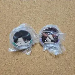 進撃の巨人　リヴァイ　ハンジ　はむはむクリップ　カプセルトイ　ガチャガチャ