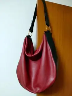 大人気☆MARNI レザーバック バイカラー ショルダー 大型 イタリア製
